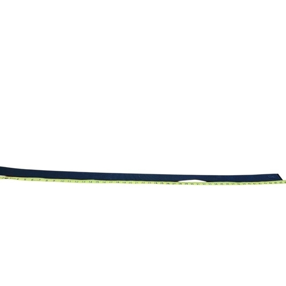 Lacoste Men’s Navy Blue Webbed Belt | Silver Logo Buckle Casual Designer Accesso - Picture 8 of 11